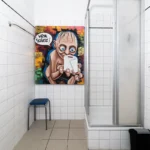 Badezimmer mit Dusche in der Junior Suite für Familien in Kleinmachnow