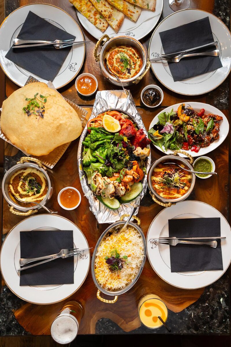 Auswahl an Speisen im Restaurant der Pension und des Hotels in Kleinmachnow